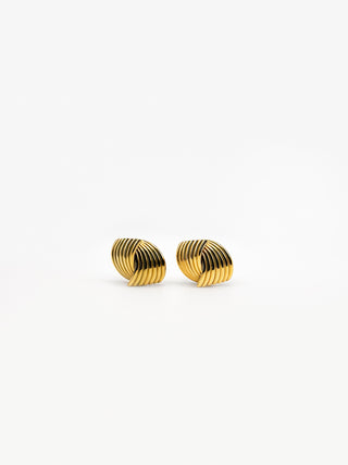 French Kiss Gold Statement Earrings