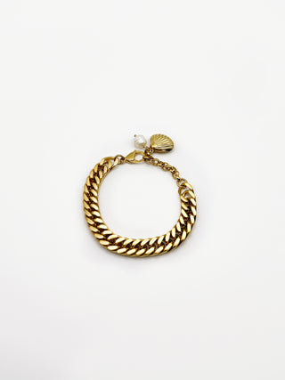 Seashore Gold Statement Chain Bracelet