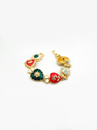 Svetlana Heart Baroque Multicolor Bracelet