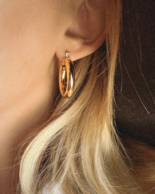 Celine Gold Lightweight Hoops